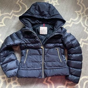 Authentic Kids Size 10 Navy Moncler Down Jacket